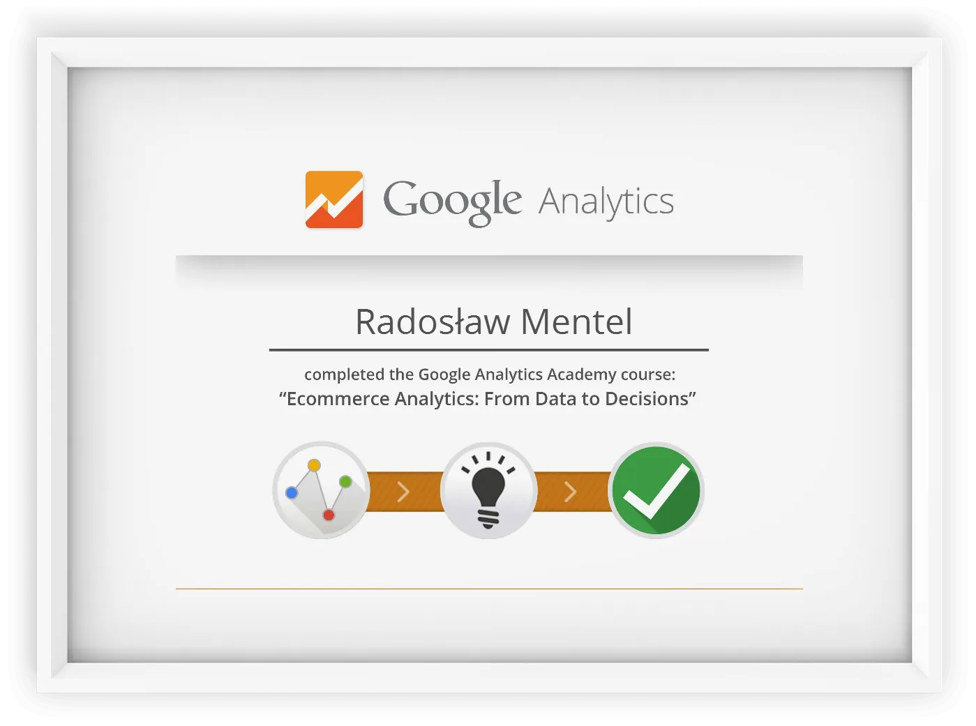 Google certificate - Ecommerce Analytics, Radosław Mentel